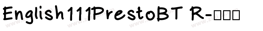 English111PrestoBT R字体转换